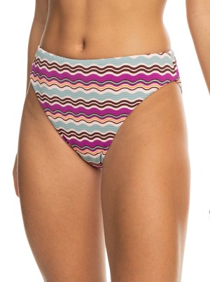 Abajo De Bikini Roxy Flowy Mood Mid Cintura | 267VBUNRZ