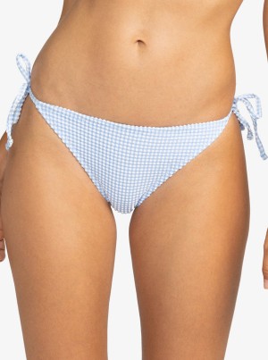 Abajo De Bikini Roxy Gingham Tie-Side Cheeky | 104IDJGBH