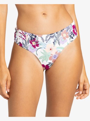 Abajo De Bikini Roxy Printed Beach Classics V-Shape Cheeky | 851ZIHVUN