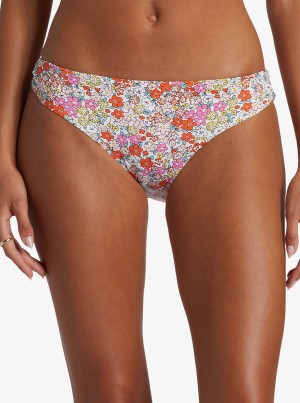 Abajo De Bikini Roxy Printed Beach Classics Hipster | 589CKEJYS