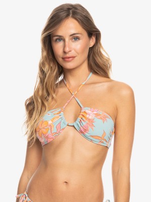 Arriba De Bikini Roxy Printed Beach Classics Triangle | 685WAHNEX