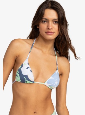 Arriba De Bikini Roxy Printed Beach Classics Mini Tiki Tri | 167ZSWAOM