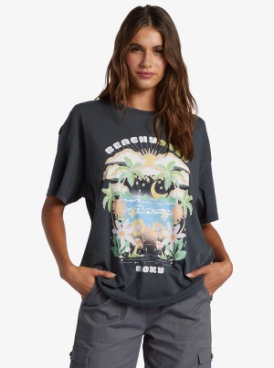 Camiseta Roxy Beachy Days Oversized Boyfriend | 748AVUMLP