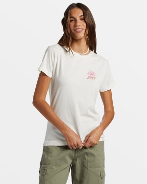 Camiseta Roxy Hibiscus Paradise Boyfriend | 035PZTXCW