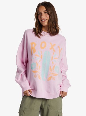 Ropa De Casa Roxy Lineup Oversized Crew Neck | 618CKWZQM