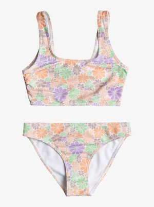 Ropa de Baño Roxy All About Sol Cropped Set Niña | 483DVKLQP