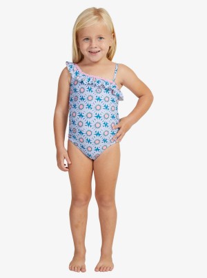 Ropa de Baño Roxy Bold Florals One-Piece Niña | 458ZXIQAB