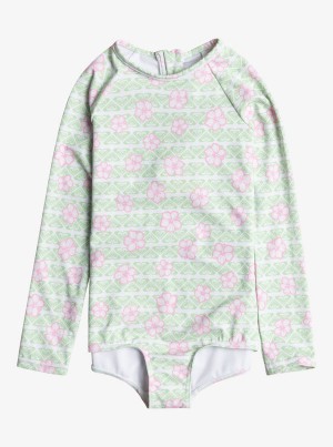 Ropa de Baño Roxy Hibiline Long-Sleeve Niña | 657YGMKCS