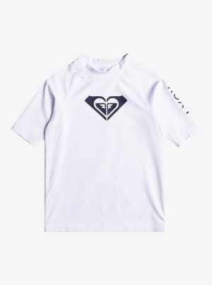 Ropa de Baño Roxy Whole Hearted UPF 50 Corta Sleeve Rashguard Niña | 869WGVSDA