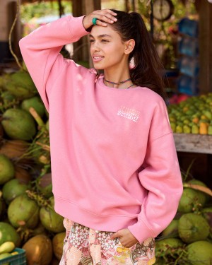 Sudadera con Capucha Roxy Morning Hike Crew Neck | 679VLHXEI