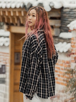 Tops Roxy Chloe Kim Oversized Flannel | 815YBPQIK