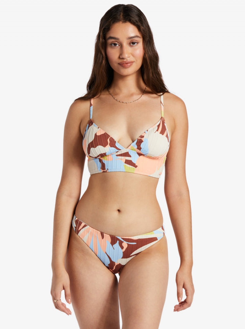 Abajo De Bikini Roxy Floradelic Cheeky Printed | 176SALGWR