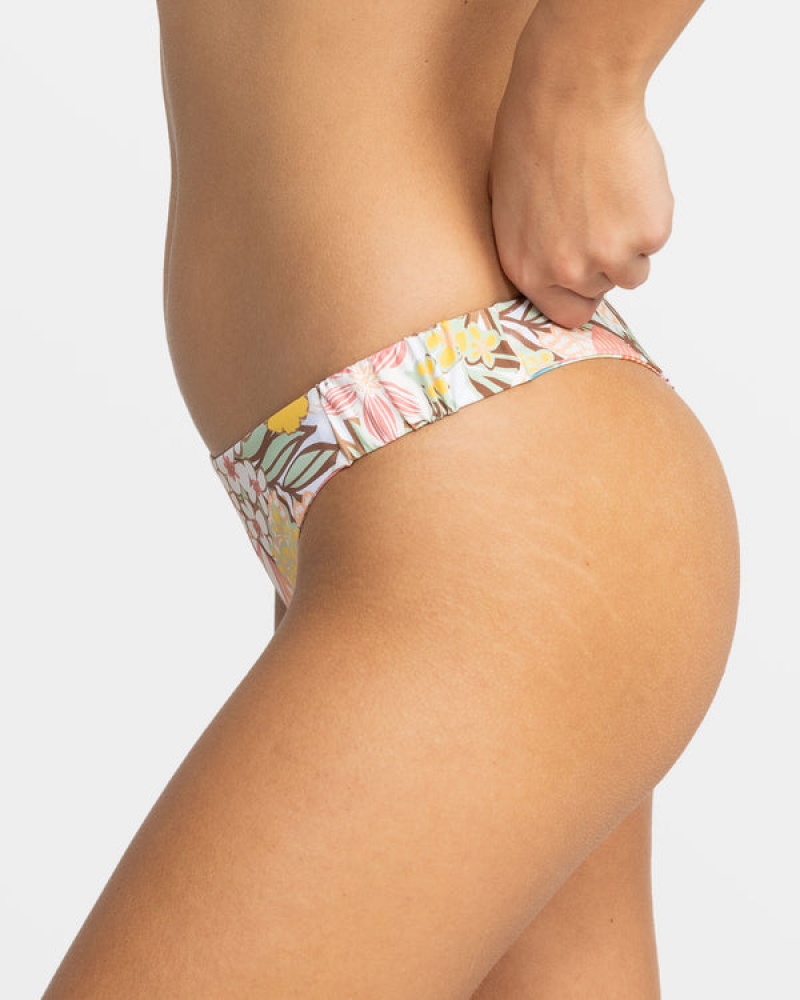 Abajo De Bikini Roxy Playa Paradise Reversible Tanga | 106FEKGBX