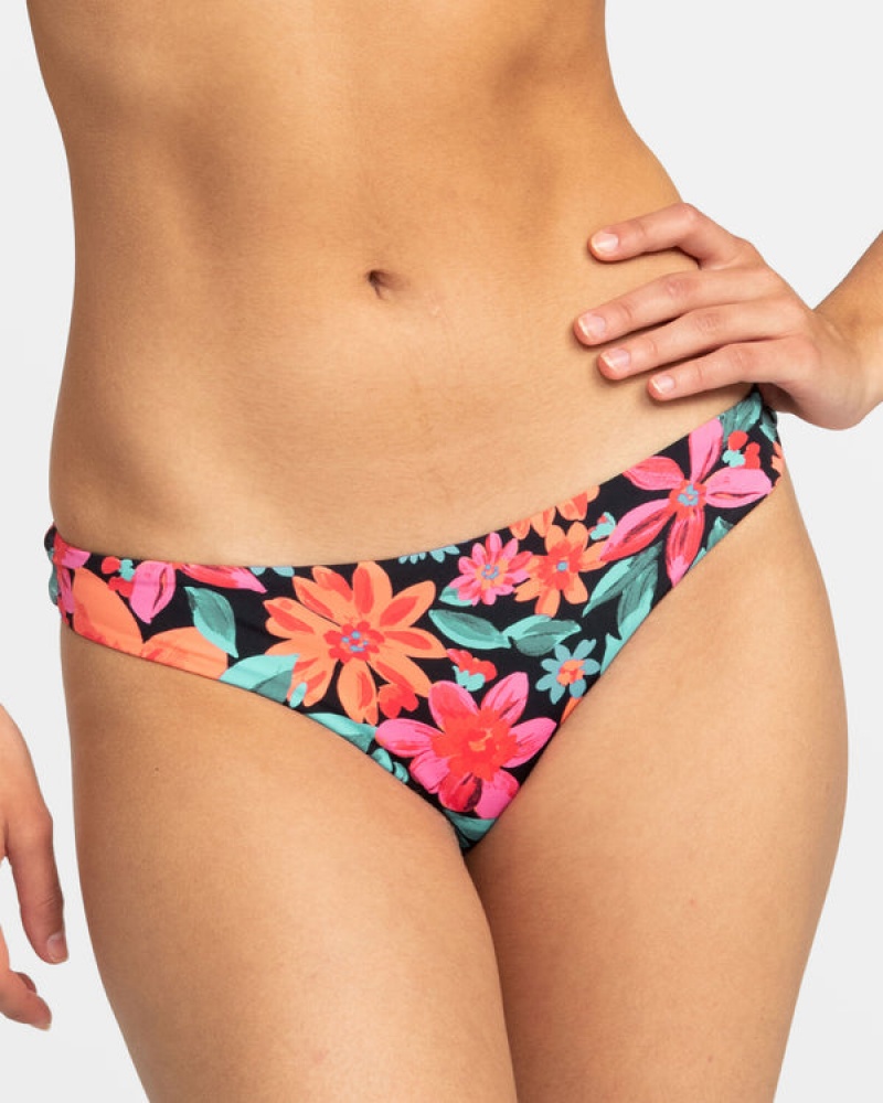 Abajo De Bikini Roxy Printed Beach Classics Tanga | 905DUWTSM