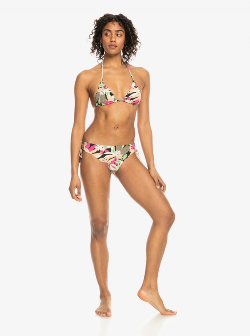 Abajo De Bikini Roxy Printed Beach Classics Hipster Side-Tie | 784EFOHYI