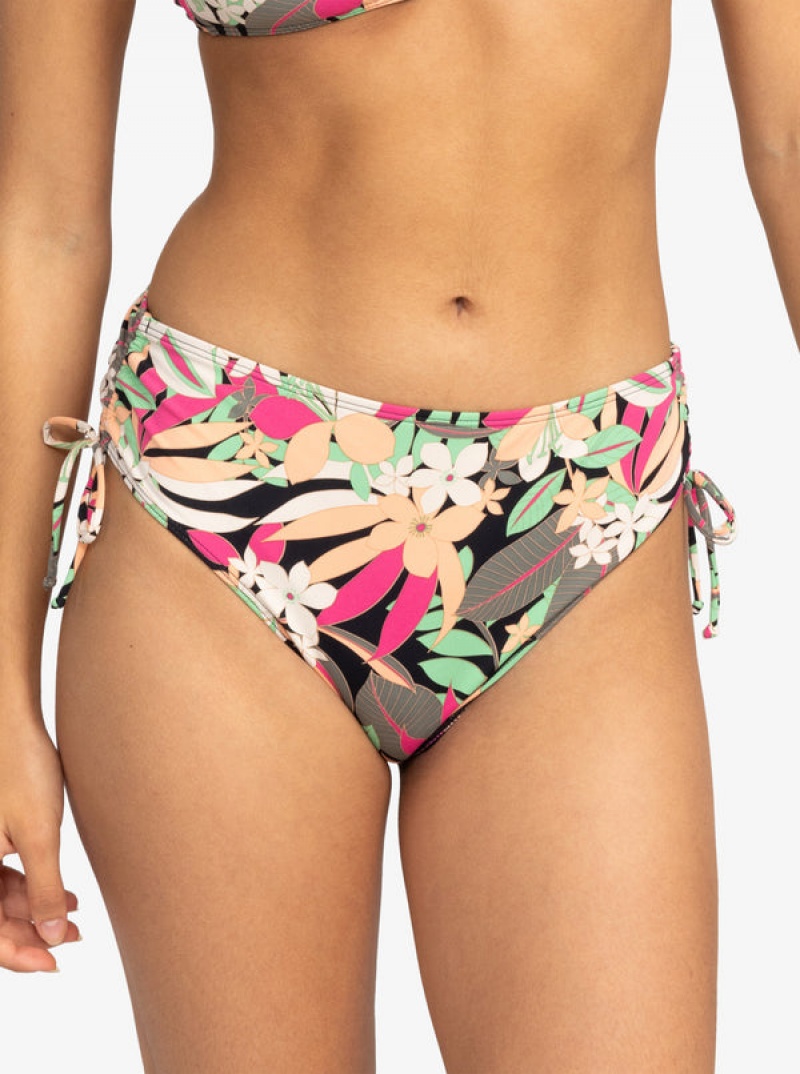 Abajo De Bikini Roxy Printed Beach Classics Moderate Side-Tie | 051SOADVG