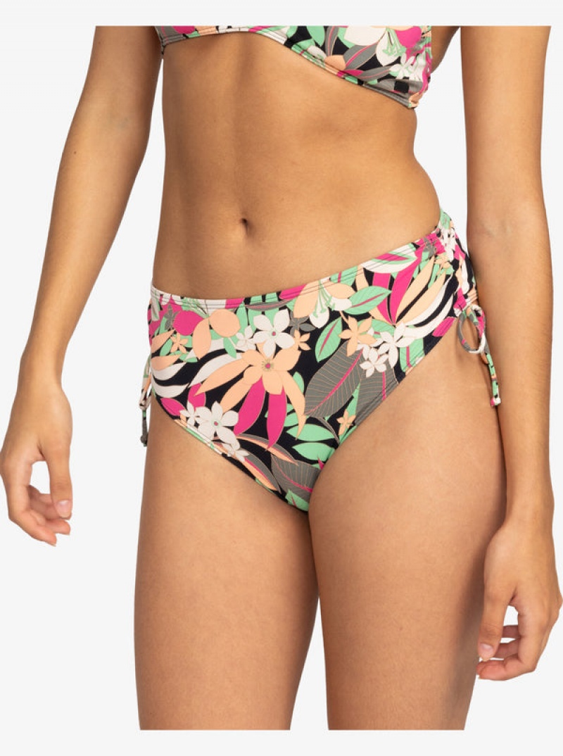 Abajo De Bikini Roxy Printed Beach Classics Moderate Side-Tie | 051SOADVG