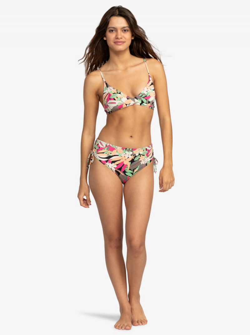 Abajo De Bikini Roxy Printed Beach Classics Moderate Side-Tie | 051SOADVG