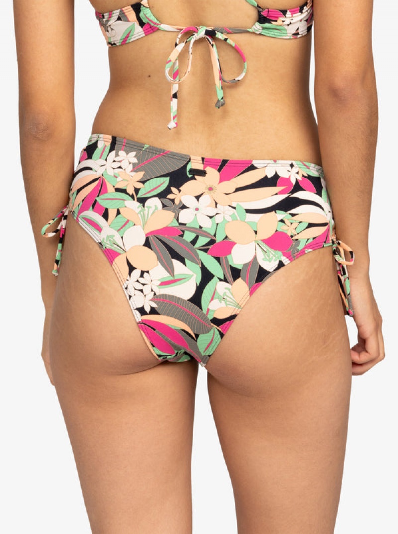 Abajo De Bikini Roxy Printed Beach Classics Moderate Side-Tie | 051SOADVG