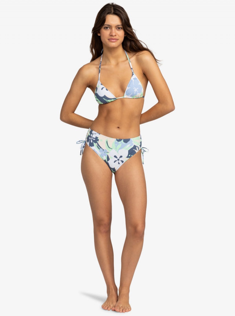 Abajo De Bikini Roxy Printed Beach Classics Moderate Side-Tie | 874NFWSVZ