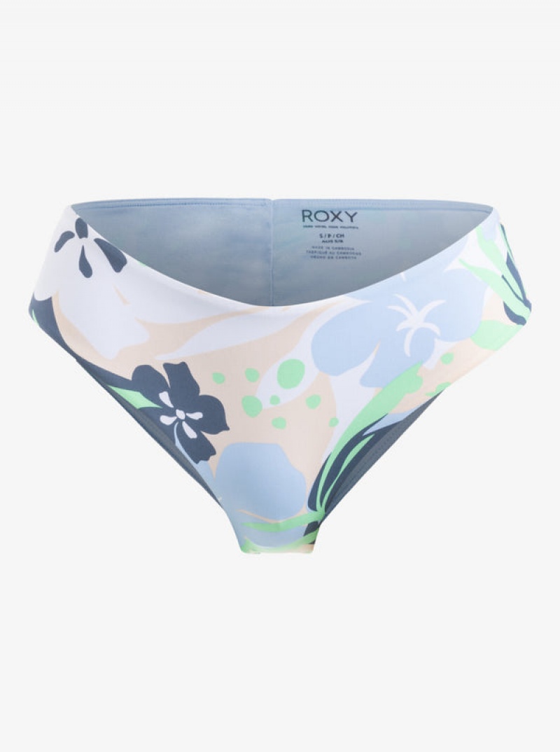 Abajo De Bikini Roxy Printed Beach Classics V-Shape Cheeky | 240LHDQPW