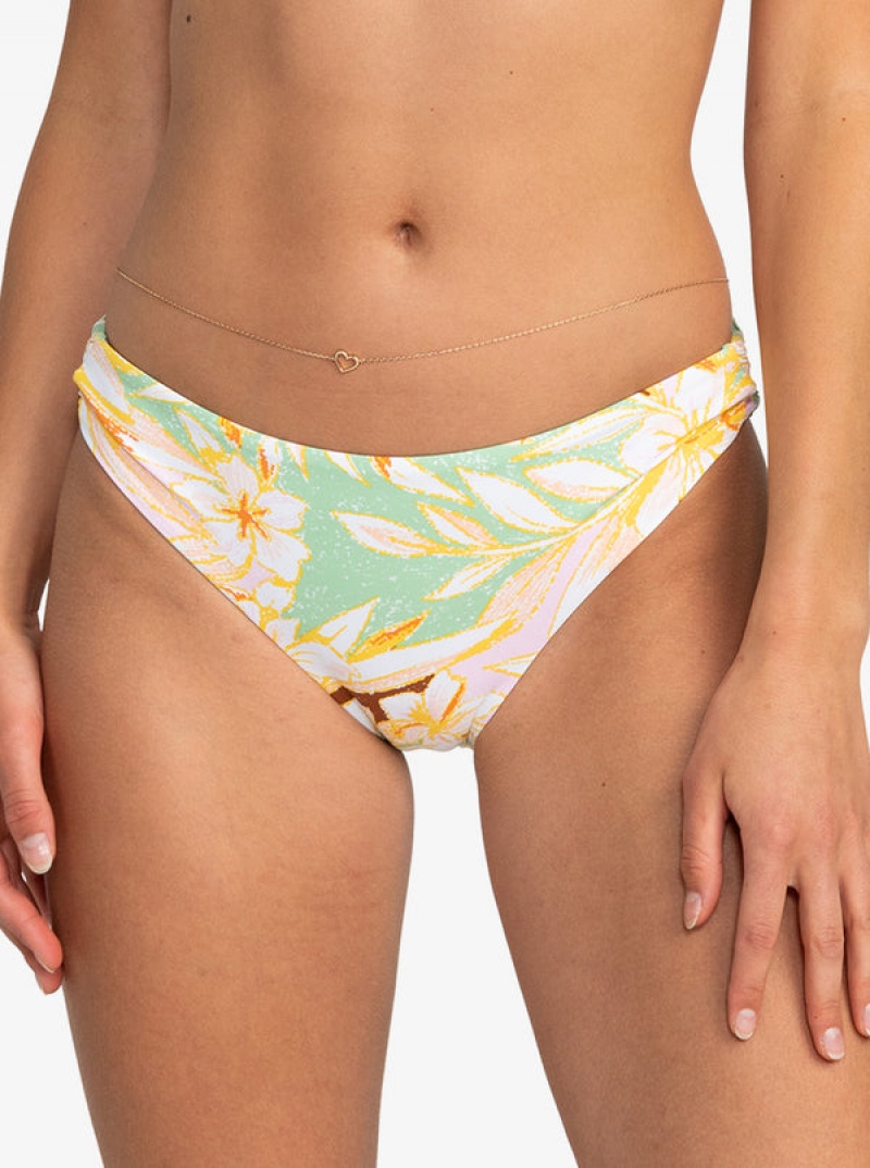 Abajo De Bikini Roxy Printed Beach Classics Correa Hipste | 027JOKWAY