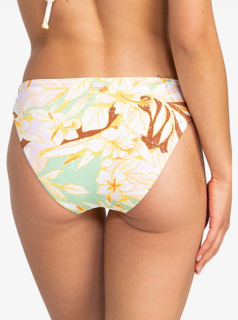 Abajo De Bikini Roxy Printed Beach Classics Correa Hipste | 027JOKWAY