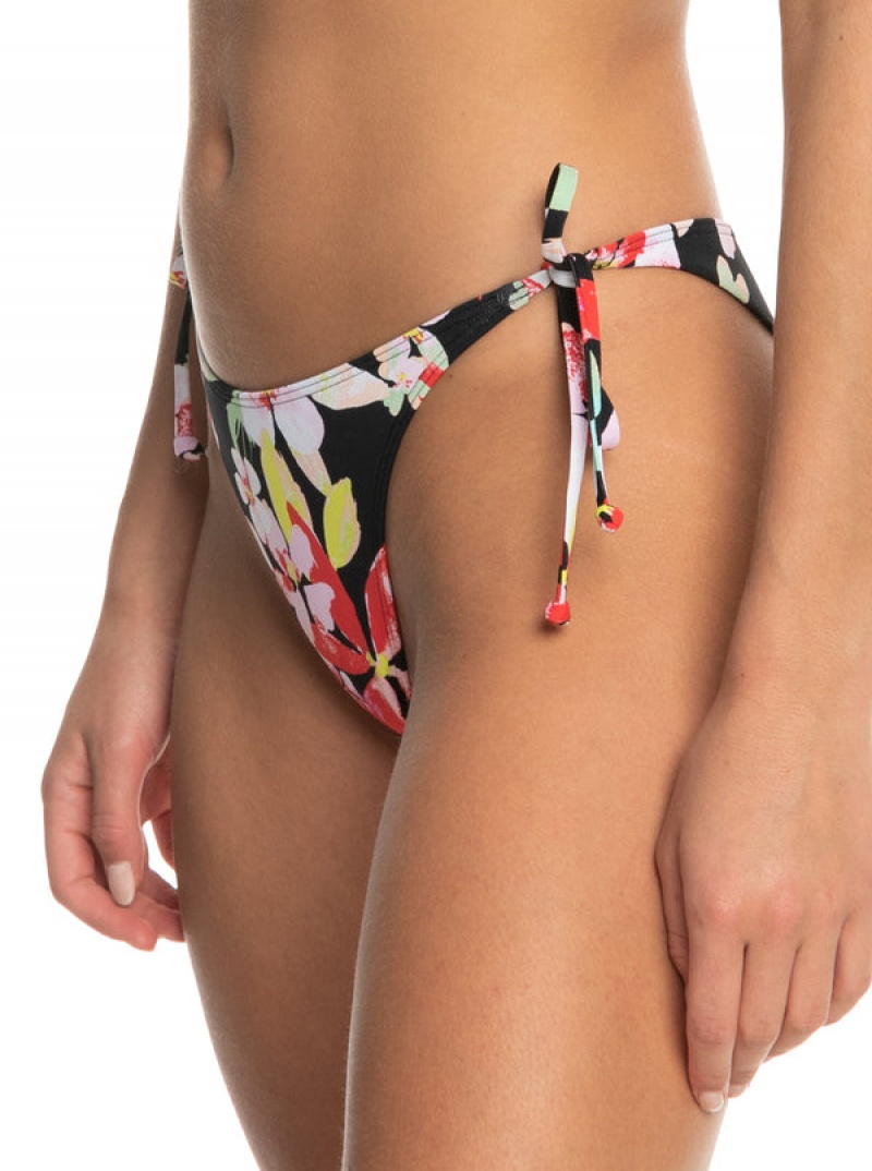 Abajo De Bikini Roxy Printed Beach Classics Tie Side High Leg Cheeky | 601FCJLUV