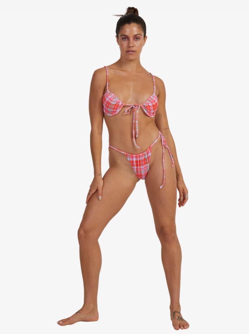 Abajo De Bikini Roxy Tartan Times Tie-Side | 104PVARSK