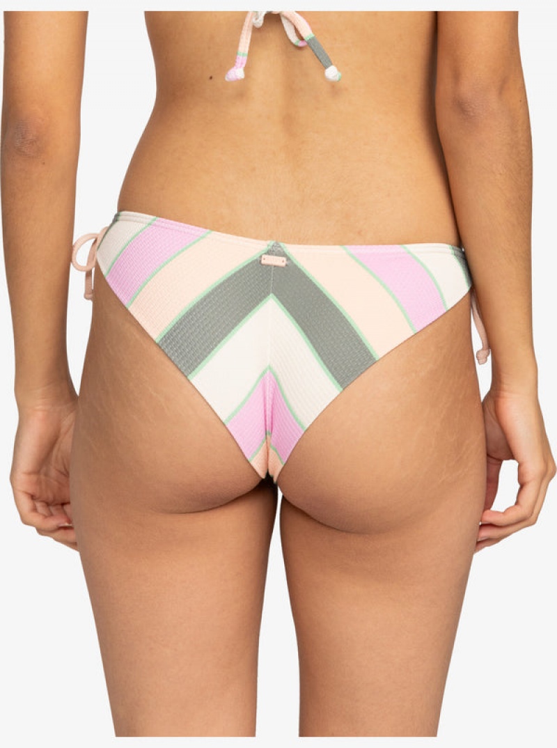 Abajo De Bikini Roxy Vista Stripe Tie Side Cheeky | 135ICYXFL