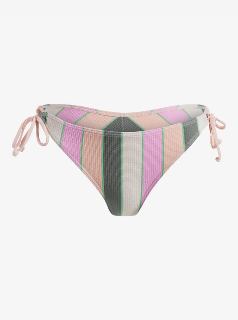 Abajo De Bikini Roxy Vista Stripe Tie Side Cheeky | 135ICYXFL