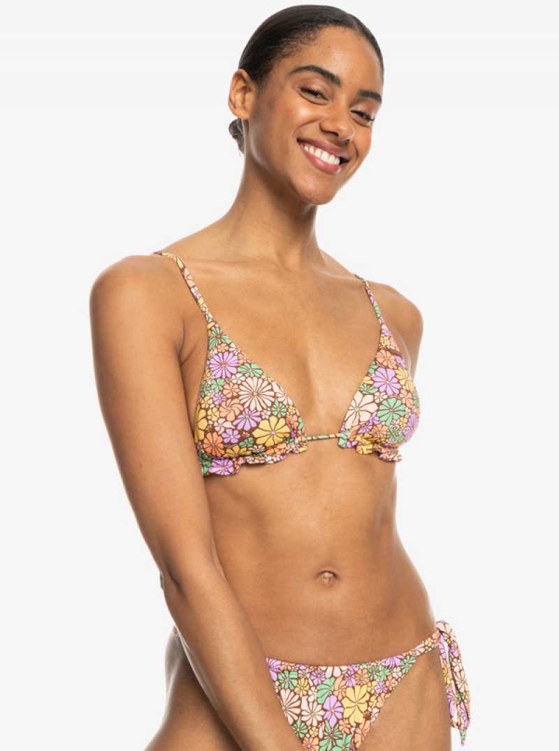 Arriba De Bikini Roxy All About Sol Mini Tiki Triangle | 681GIKZJX