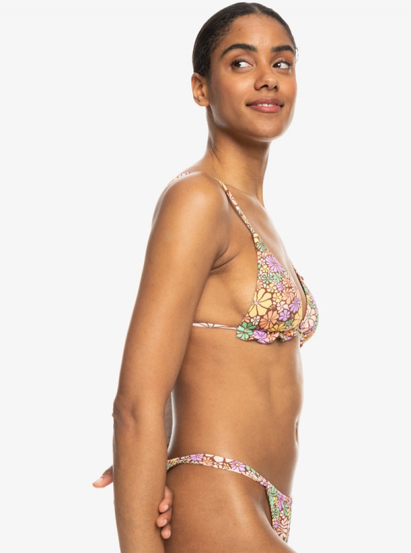 Arriba De Bikini Roxy All About Sol Mini Tiki Triangle | 681GIKZJX