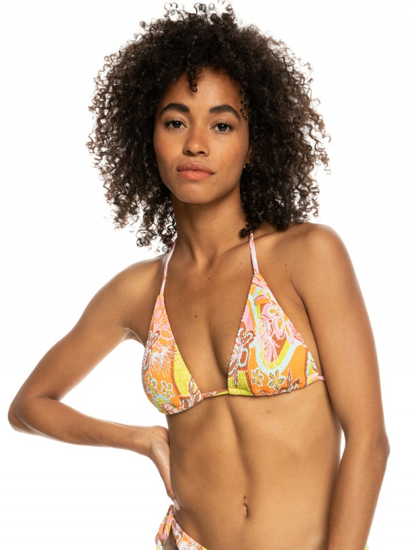 Arriba De Bikini Roxy Floraldelic Tiki Tri | 396KJLHVZ