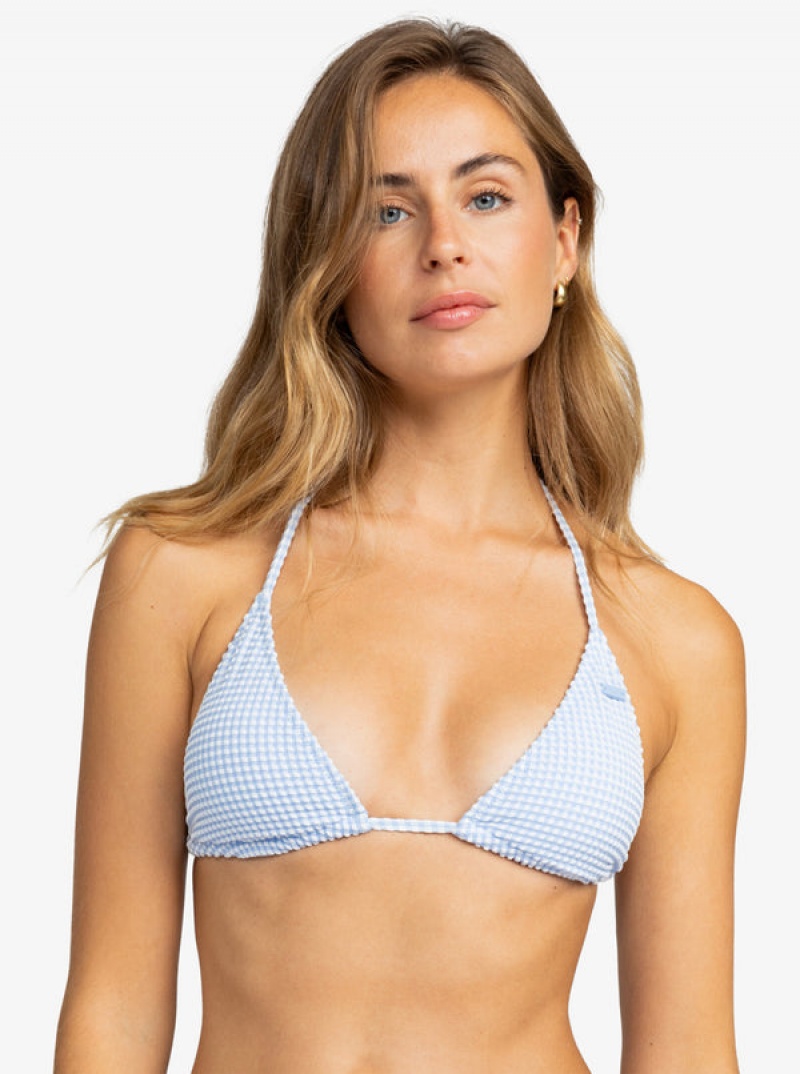 Arriba De Bikini Roxy Gingham Tiki Triangle | 369FKSOVU