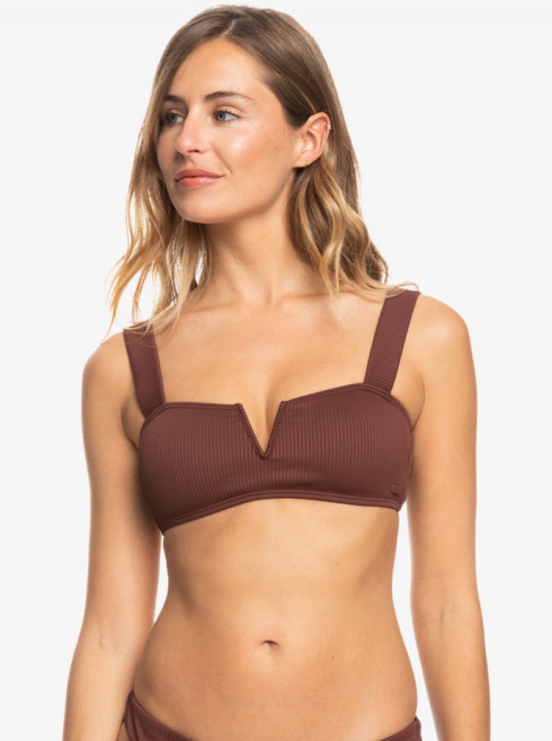 Arriba De Bikini Roxy Love The Coco V Bralette | 127GKMBVJ