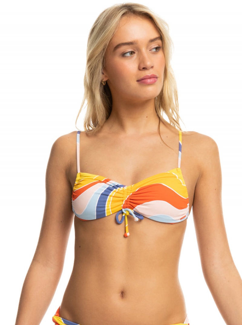 Arriba De Bikini Roxy Palm Cruz Bralette | 736QTXOGM