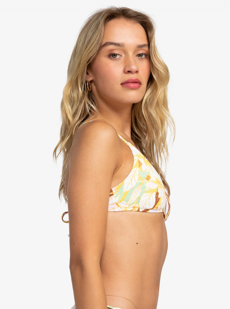 Arriba De Bikini Roxy Printed Beach Classics Ba Athl Triangle | 748PMSJZK