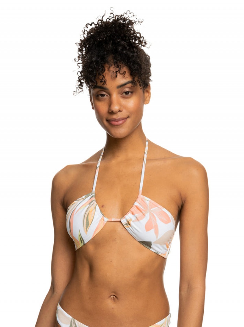 Arriba De Bikini Roxy Printed Beach Classics Triangle | 612WDPNGU