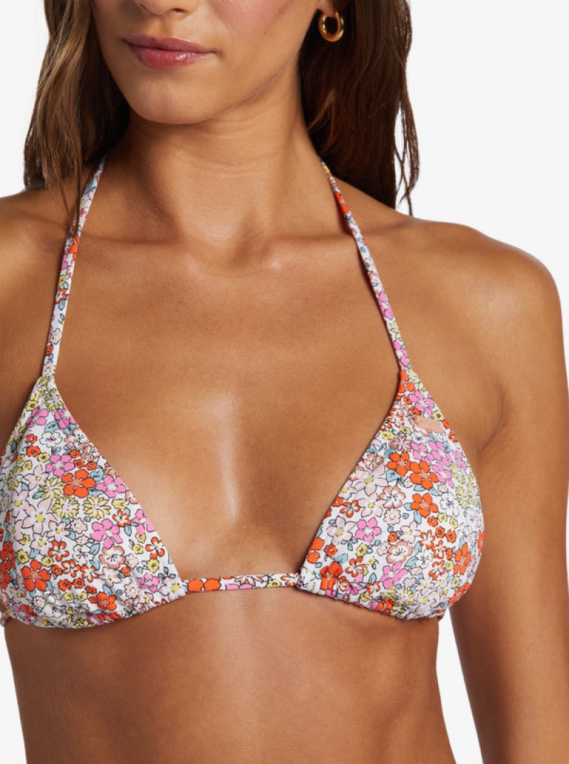 Arriba De Bikini Roxy Printed Beach Classics Tiki Triangle | 852VWSCRT