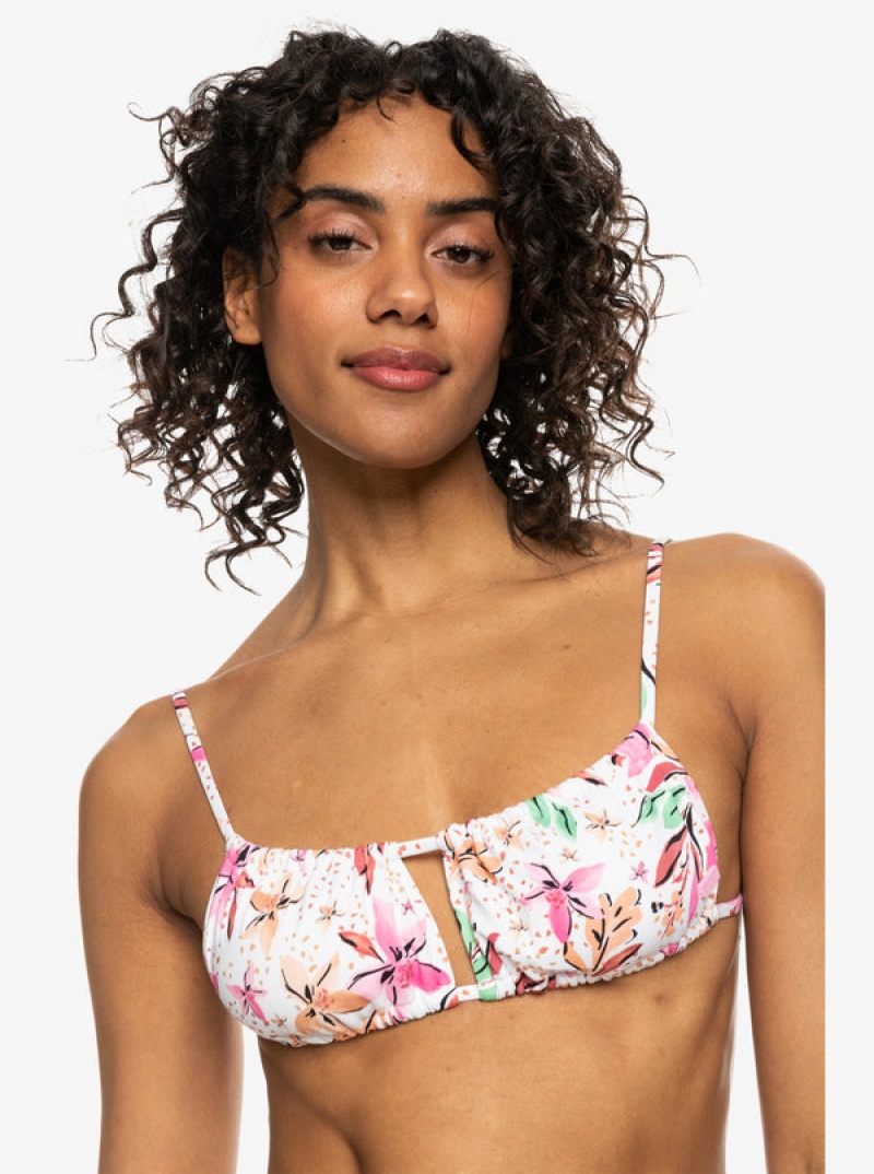 Arriba De Bikini Roxy Printed Beach Classics Bralette | 183BALHCT