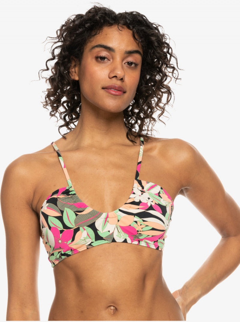 Arriba De Bikini Roxy Printed Beach Classics Bra | 028DZOSVH