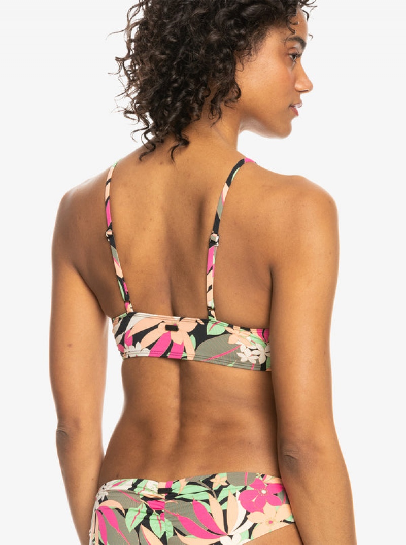 Arriba De Bikini Roxy Printed Beach Classics Bra | 028DZOSVH