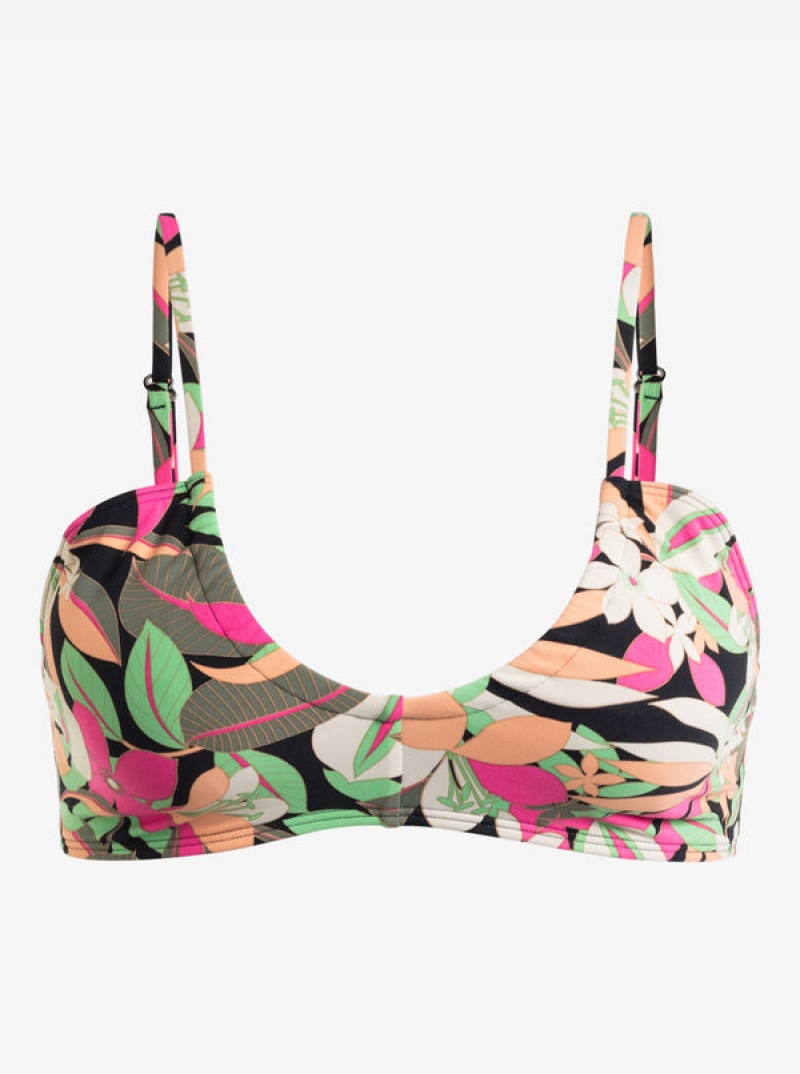 Arriba De Bikini Roxy Printed Beach Classics Bra | 028DZOSVH