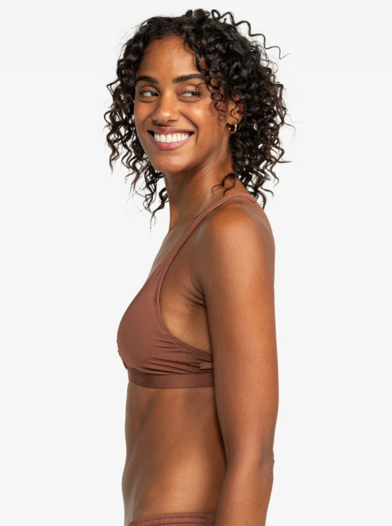 Arriba De Bikini Roxy Silky Island Elongated Bra | 016GOATXK