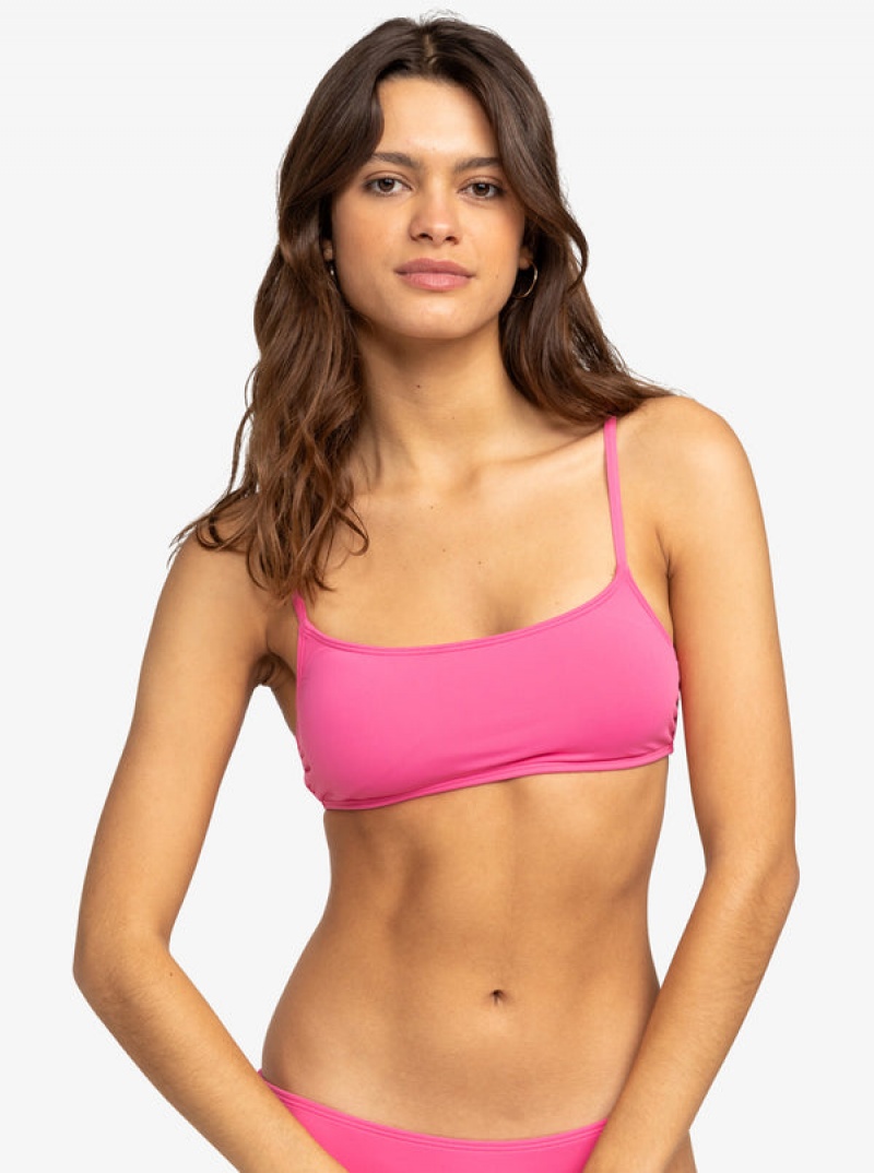 Arriba De Bikini Roxy Solid Beach Classics Bralette | 847PJUSKM