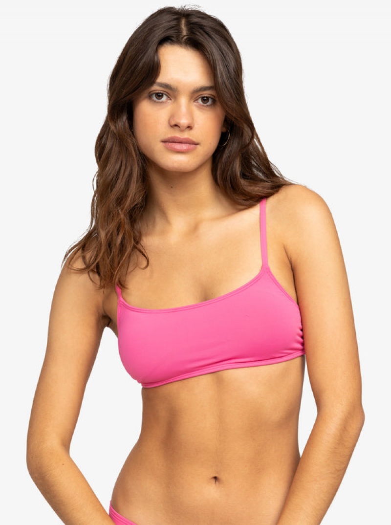 Arriba De Bikini Roxy Solid Beach Classics Bralette | 847PJUSKM