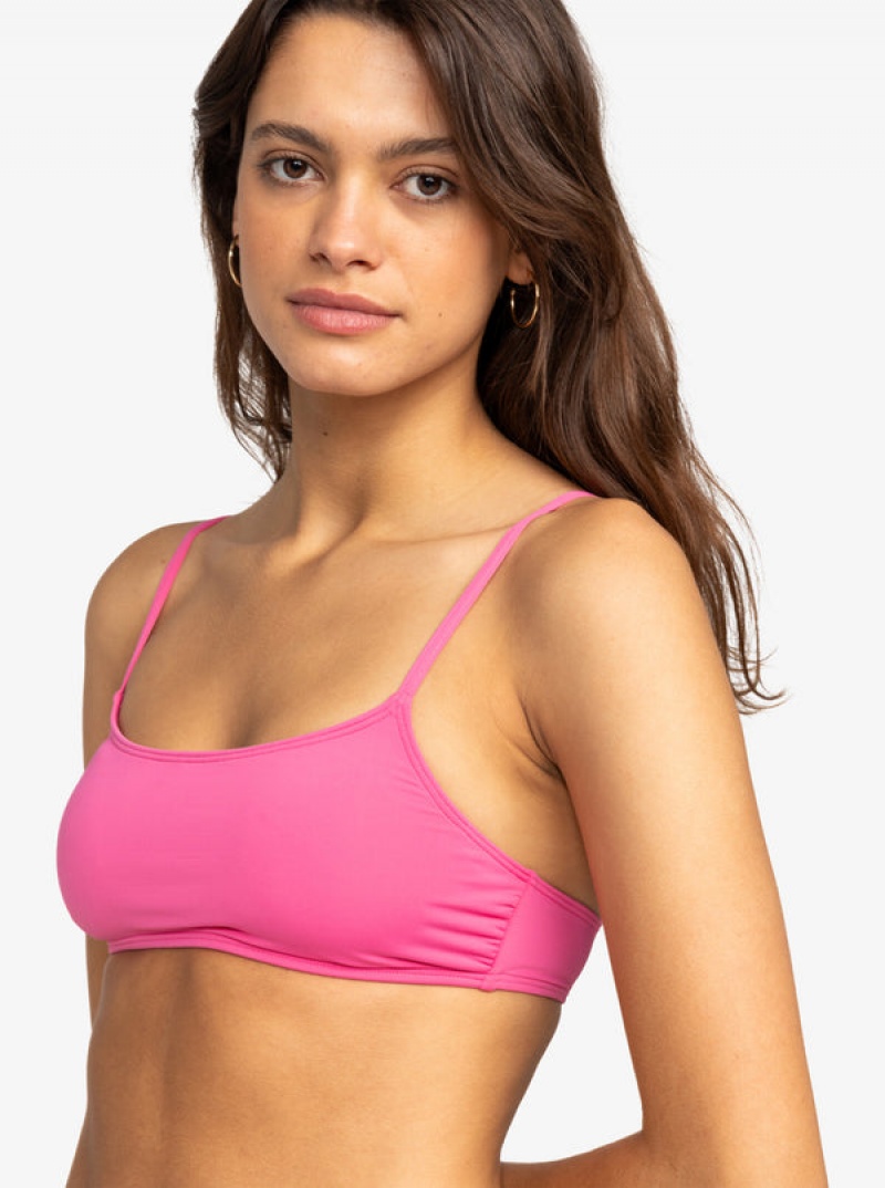 Arriba De Bikini Roxy Solid Beach Classics Bralette | 847PJUSKM