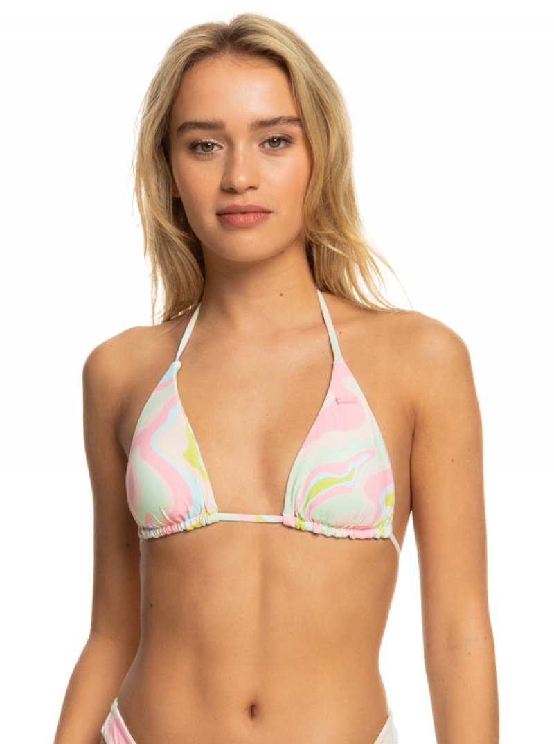 Arriba De Bikini Roxy Tropics Hype Reversible Tiki Tri | 426IZUYTC