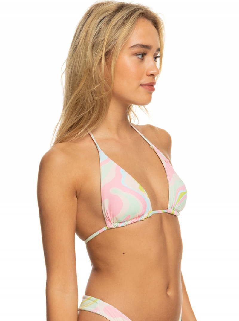 Arriba De Bikini Roxy Tropics Hype Reversible Tiki Tri | 426IZUYTC